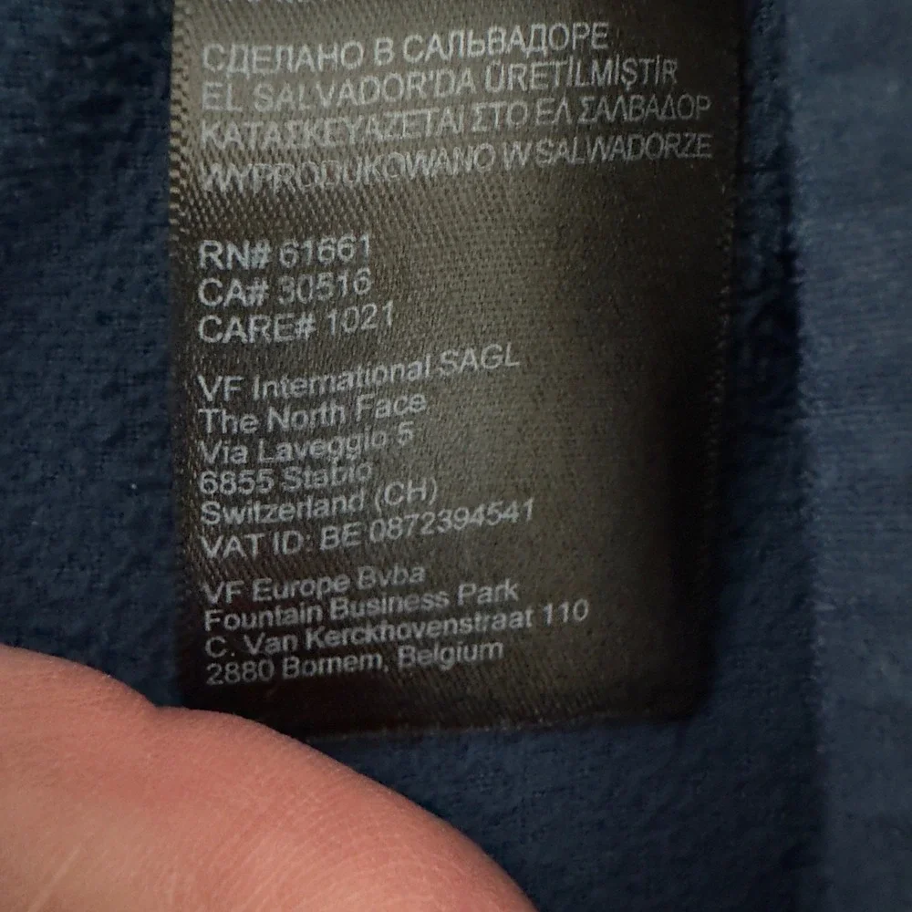 3181 | The North Face TKA Glacier 1/4 Zip Fleece Pullover Blue Mens M